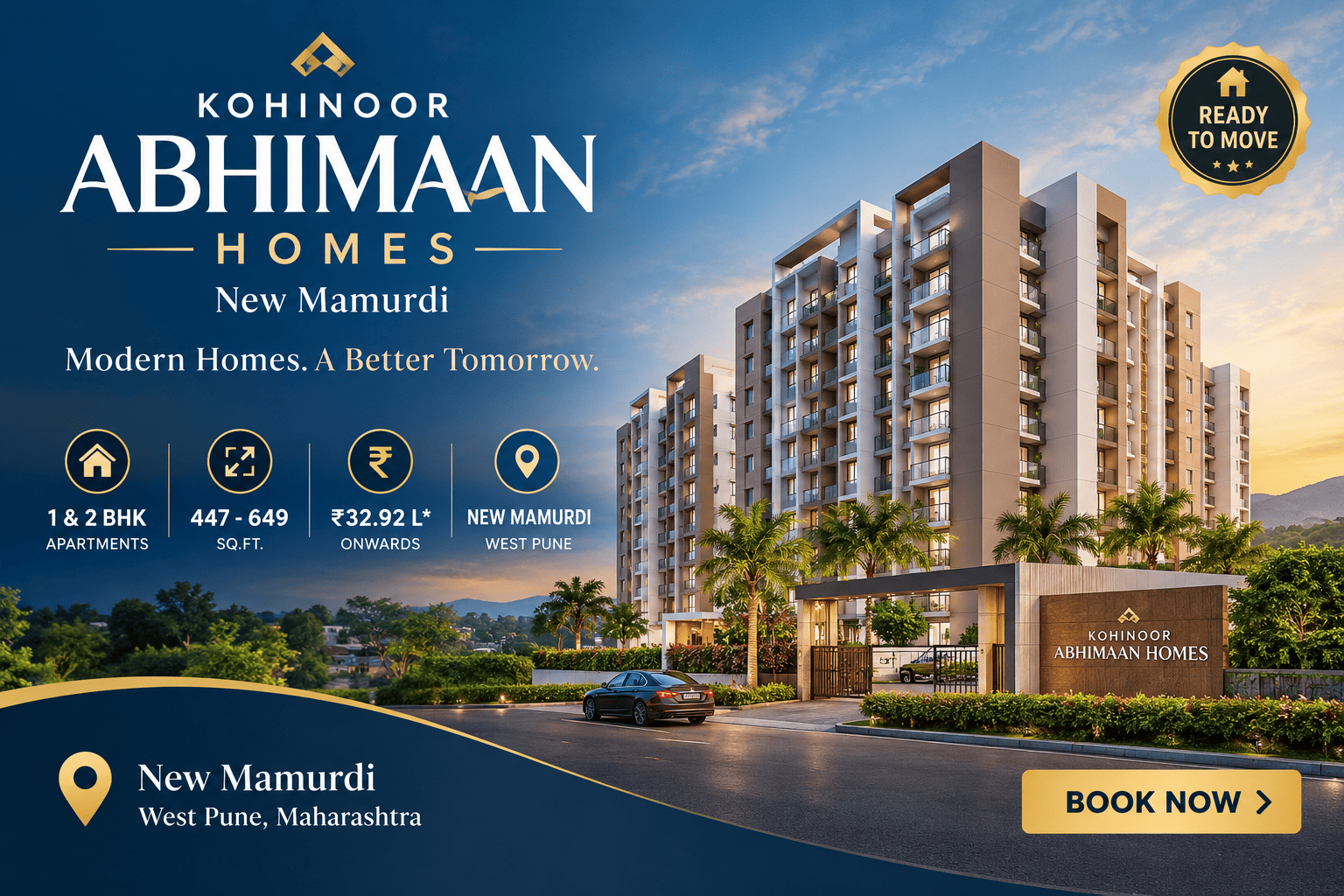Kohinoor Abhimaan Homes New Mamurdi - Premium Apartments Pune