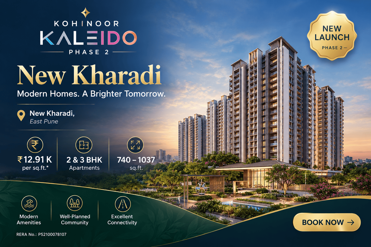 Kohinoor Kaleido Phase 2 New Kharadi - Premium Apartments Pune