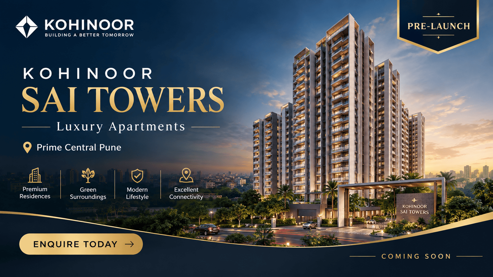 Kohinoor Sai Towers - Premium Apartments in Pune