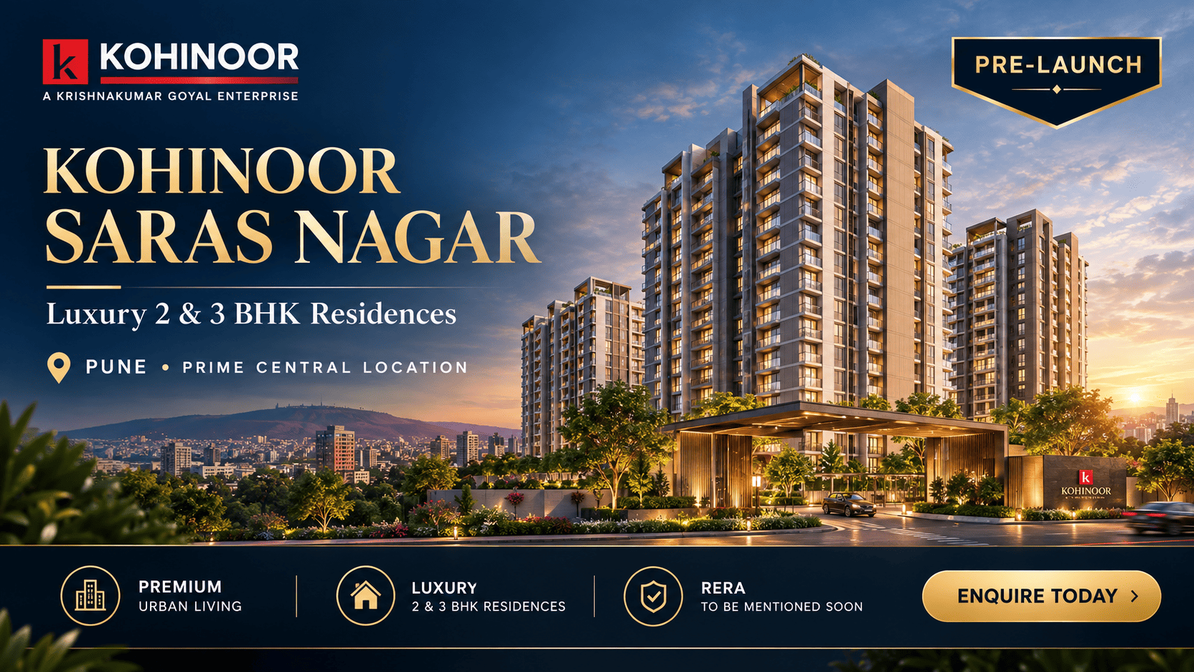 Kohinoor Saras Nagar - Premium Apartments in Pune