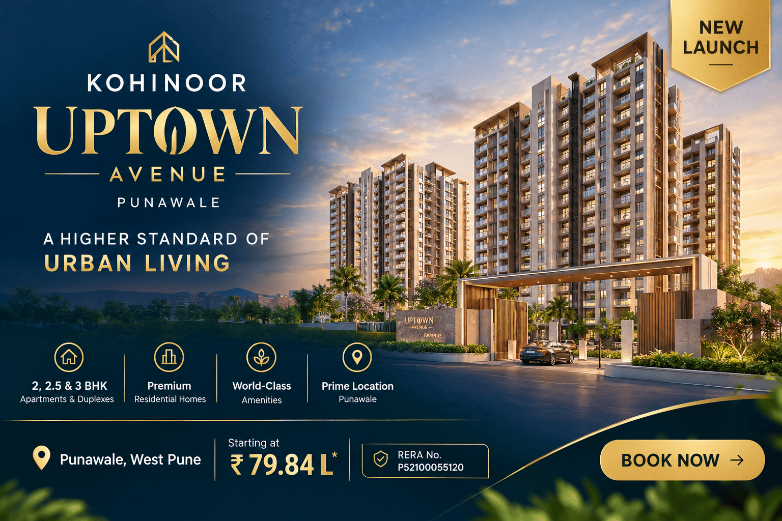 Kohinoor Uptown Avenue Punawale - Premium Apartments Pune