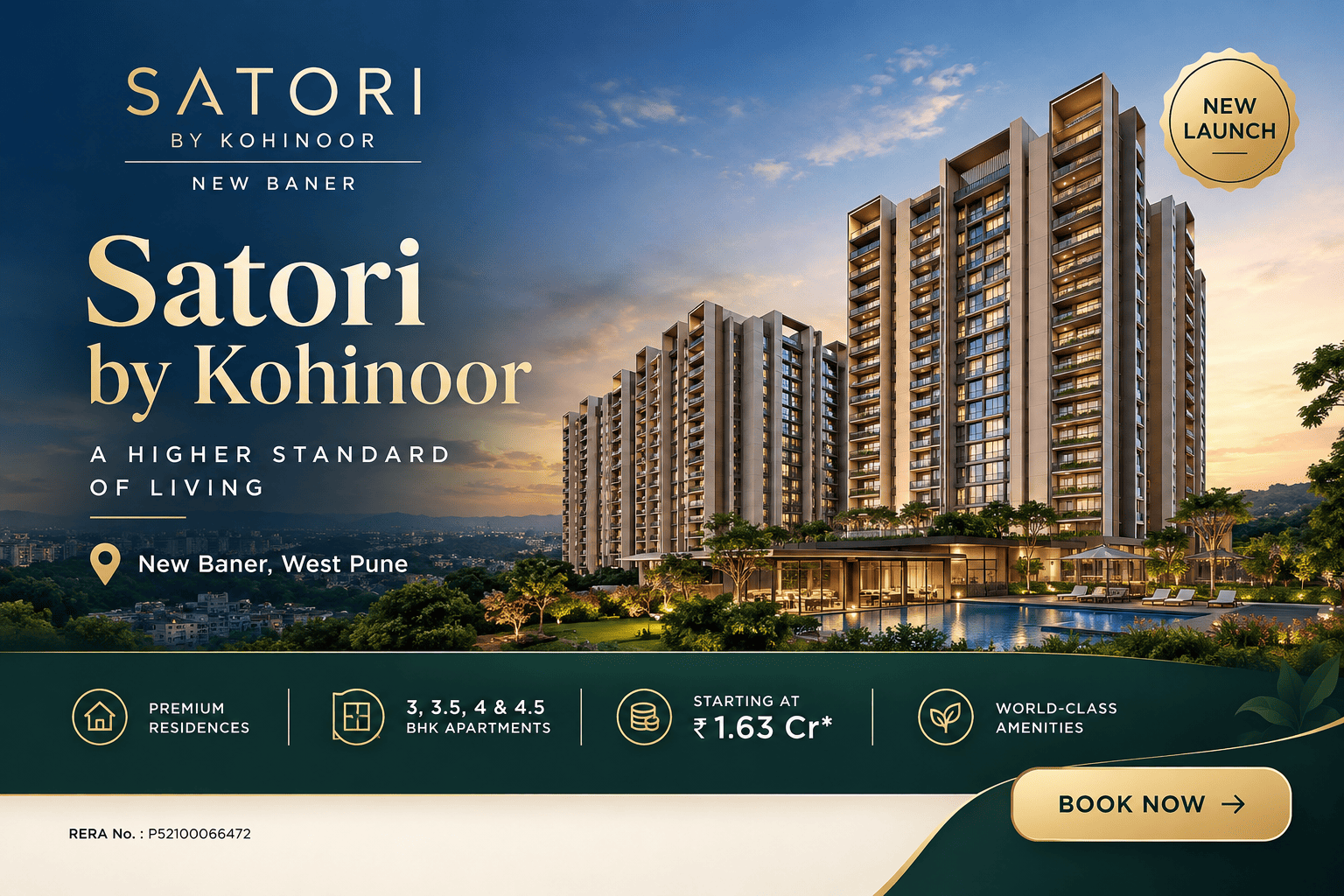 Satori by Kohinoor New Baner - Premium Apartments Pune